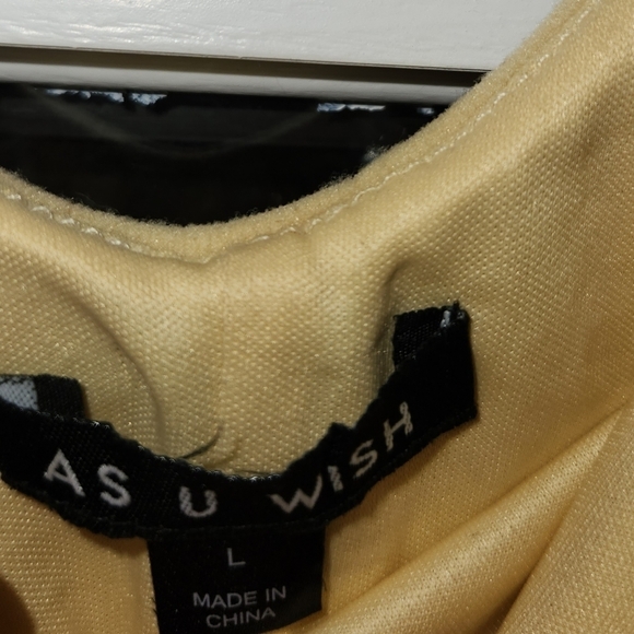 As U Wish Dress Gold Sequin Party Dress Size Large - Picture 2 of 3